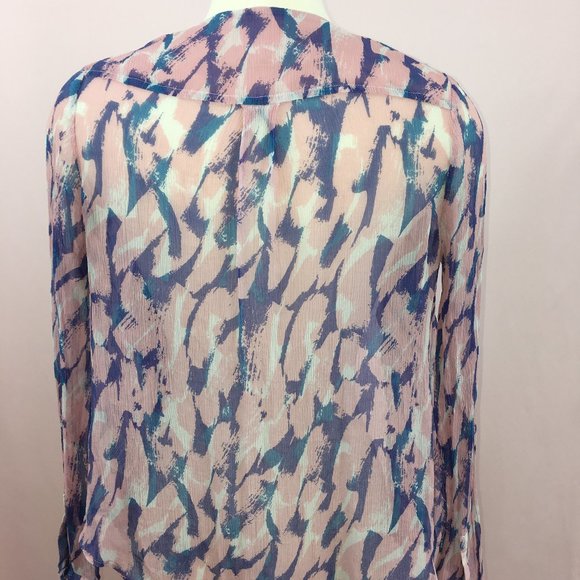 LIKE NEW ANTHROPOLOGIE MAEVE BUTTON DOWN BLOUSE - Picture 5 of 5